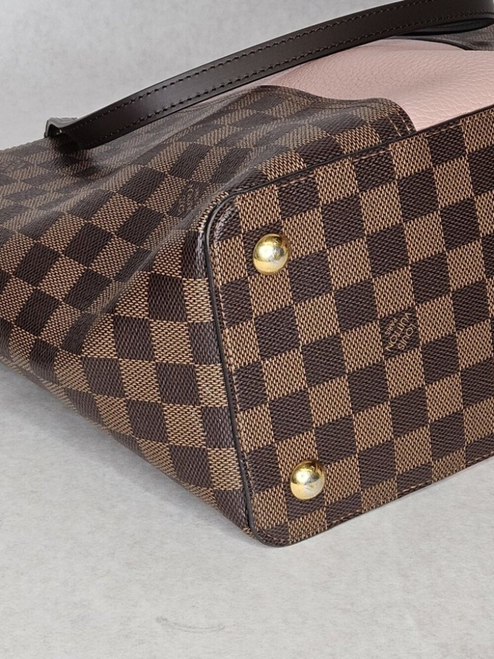 Louis Vuitton Damier Ebene Jersey Magnolia Tote Handbag Purse  - Picture 9 of 15
